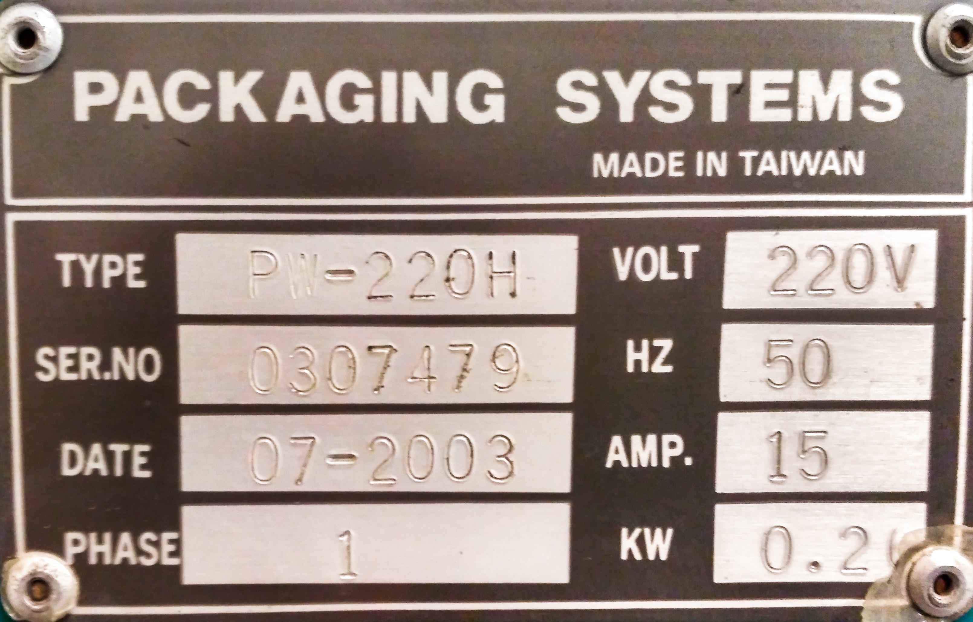 5488 PACKAGING SYSTEMS ELECTRONIC STRAPPING TENSION PW-220H | eBay